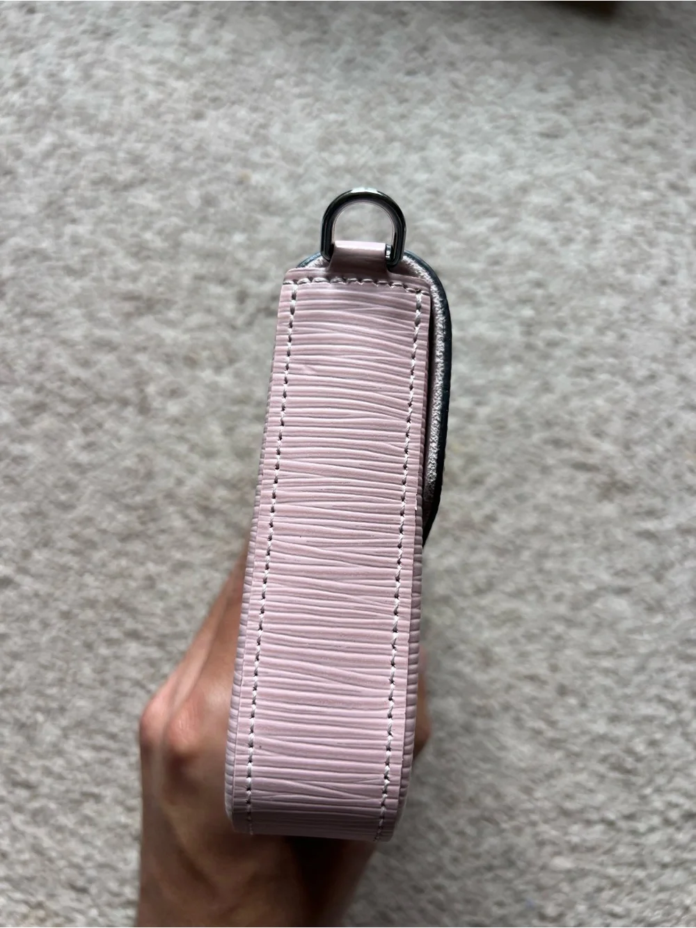Louis Vuitton Pink Epi Leather Crossbody with Chain Strap and Pouch